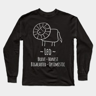 Leo Zodiac Sign Long Sleeve T-Shirt